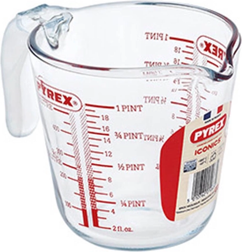 Staklena mjerna čaša PYREX 0,5 l