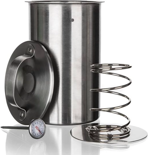 Inox šunkovar s termometrom 1,3 l, promjer 10 cm, visina 19 cm