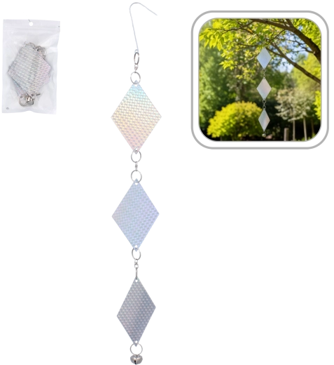 Plašilo za ptice – reflektirajuće trake 50 cm, mix boja