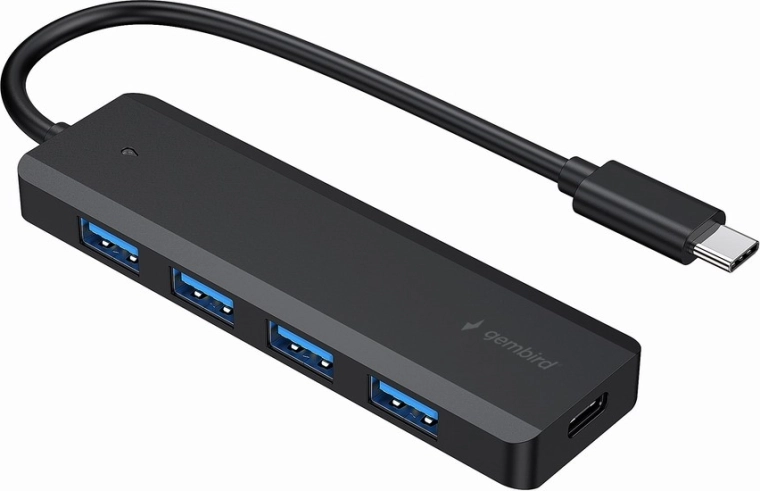 USB-C hub s 4 USB 3.1 Gen 1 porta i PD portom