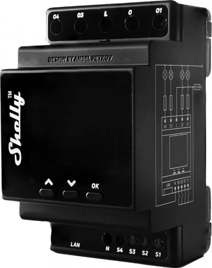 Relej Shelly Pro 4PM s mjerenjem snage i Wi‑Fi povezivanjem