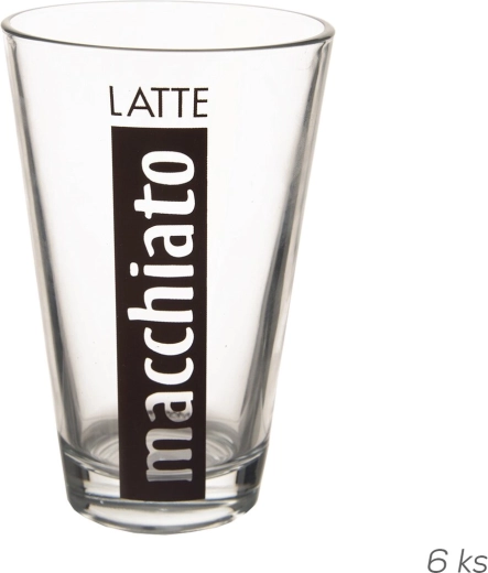 Čaše za latte macchiato 300 ml, 6 kom
