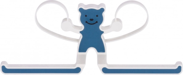 Multifunkcionalna vješalica s medvjedićem - plava