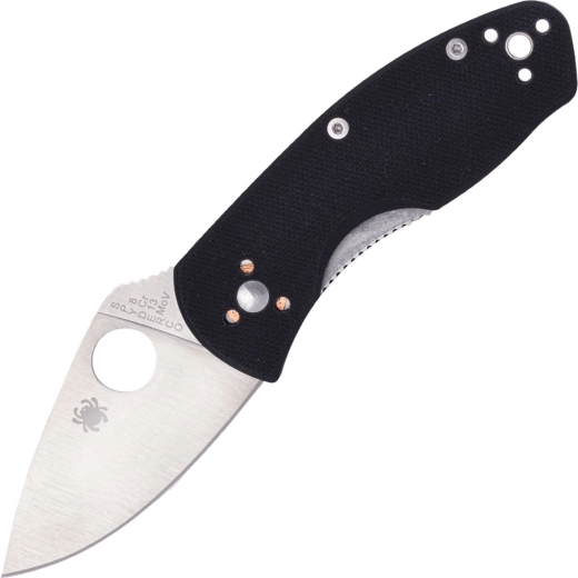 Spyderco Ambitious džepni nož 5,7 cm, crni, G10