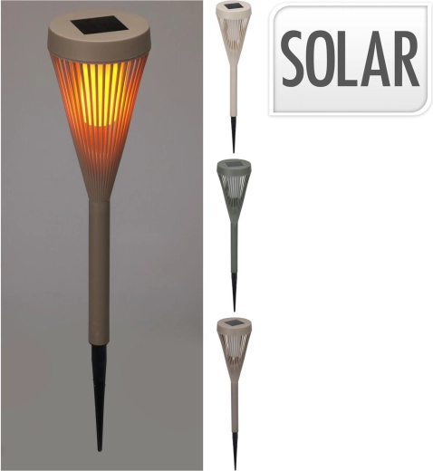 Solarna vrtna LED lampa od polipropilena, matni miks boja 46,5 cm