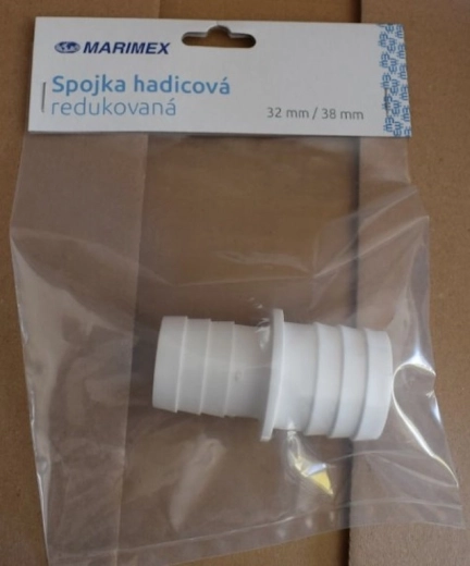 Reducirana crijevna spojka 32/38 mm bijela