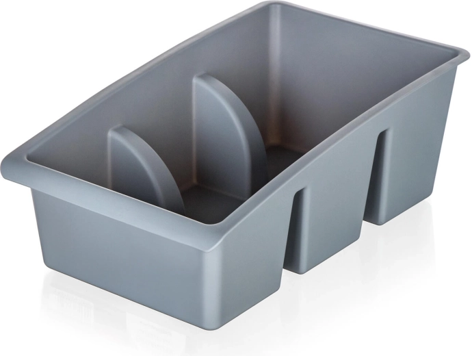 Organizator za začine za ladicu 25 × 15 × 9 cm, siva plastika