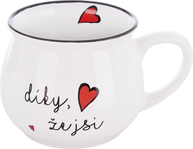 Keramička šalica „Hvala što si tu“ 300 ml