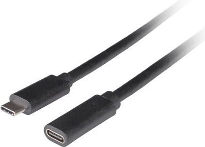Produžni kabel USB‑C 3.1, M/F, 1,5 m, crni