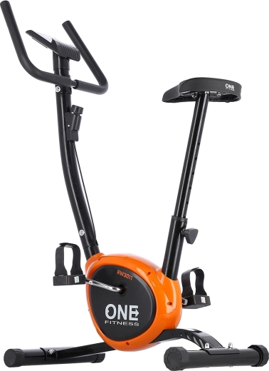 Mehanički sobni bicikl ONE FITNESS RW3011 crno‑narančasti
