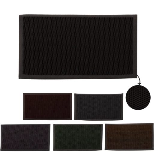 Ulazna prostirka s 3D strukturom 45 × 70 cm, siva