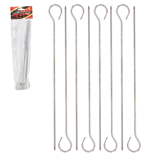 Set od 8 nehrđajućih igala za ražnjiće 28 cm