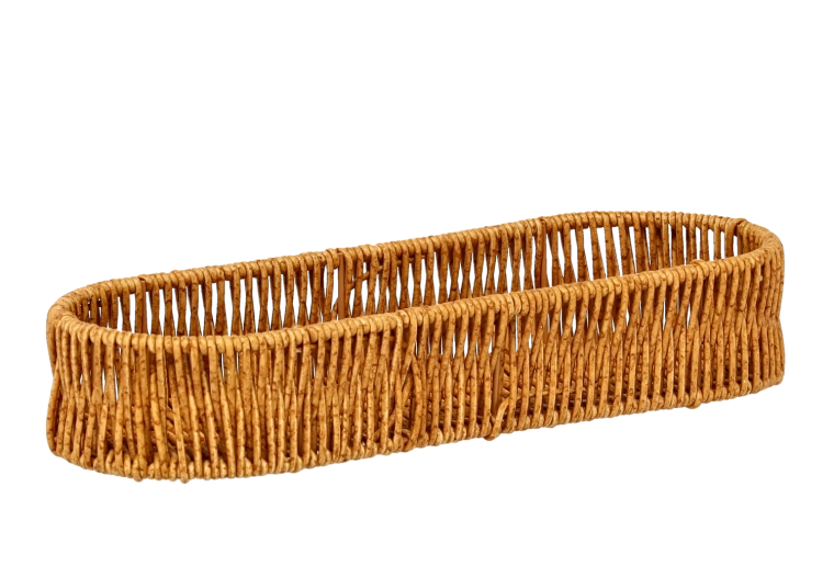 Ovalna plastična košarica za peciva i pribor 31 × 11,5 × 5,5 cm