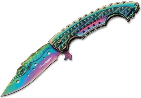 Magnum Rainbow Mermaid sklopivi nož 9,5 cm, duginih boja, čelik