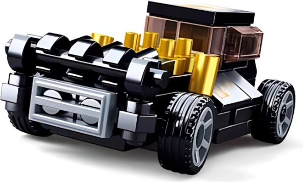 Crni Mod Rod auto na navijanje komplet