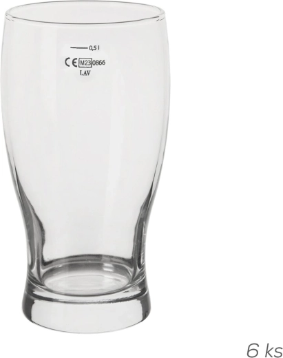 Pivske čaše Belek 0,5 l (s oznakom mjere) 6 kom