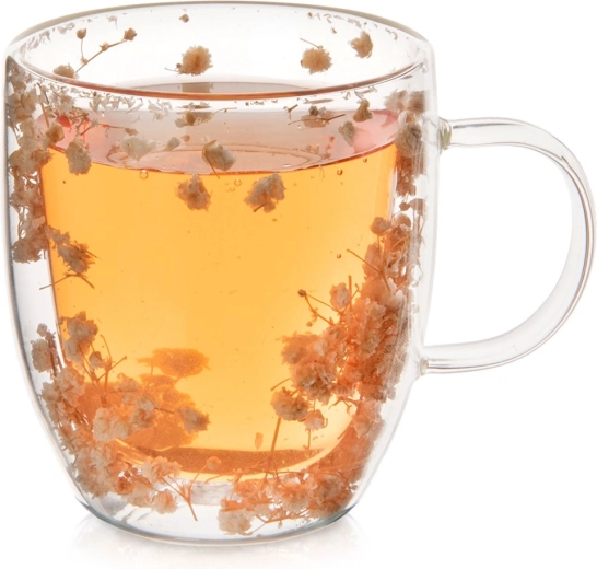 Staklena termo šalica s dvostrukom stijenkom 350 ml