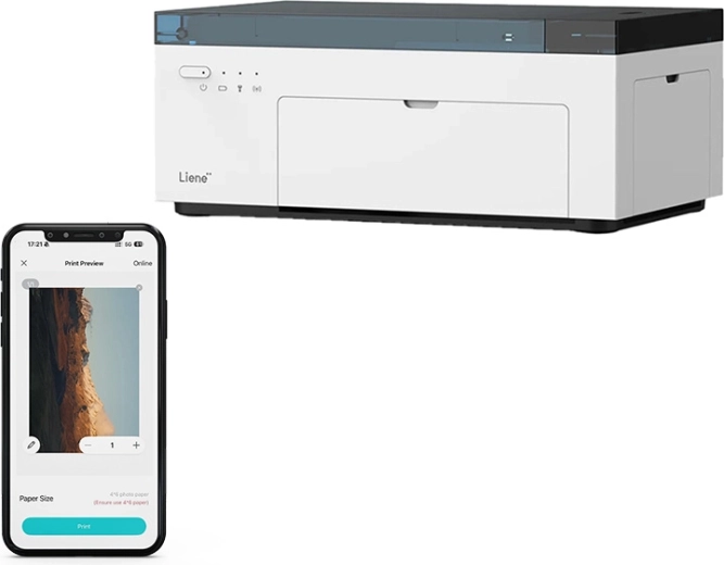Prijenosni fotopisač Liene Amber M200 10x15 cm sa sublimacijskom tehnologijom