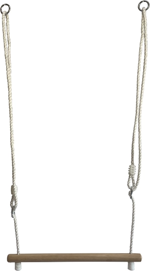 Drvena viseća prečka 2Kids Toys s podesivim užadima