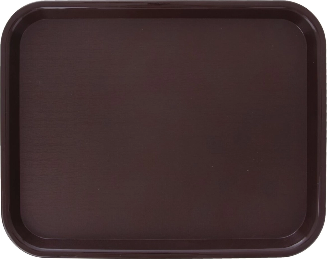 Plastični pladanj za posluživanje (UH) 45,5 × 35,5 cm smeđi