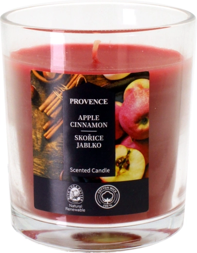 Mirisna svijeća u staklu Cimet i jabuka 7 × 8 cm