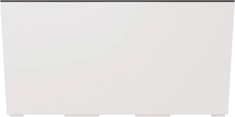 Žardinijera s uloškom URBI CASE 58 cm bijela