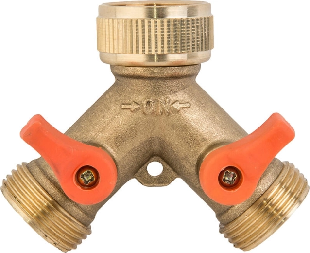 Mjedeni razdjelnik za vrtni slavinski priključak 3/4" s ventilima