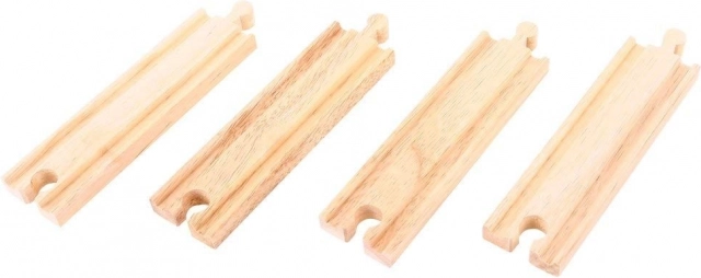Srednje drvene ravne tračnice Bigjigs Rail 16 cm