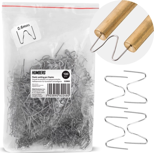 Spone za zavarivanje plastike tip B 6 mm – 100 kom Humberg