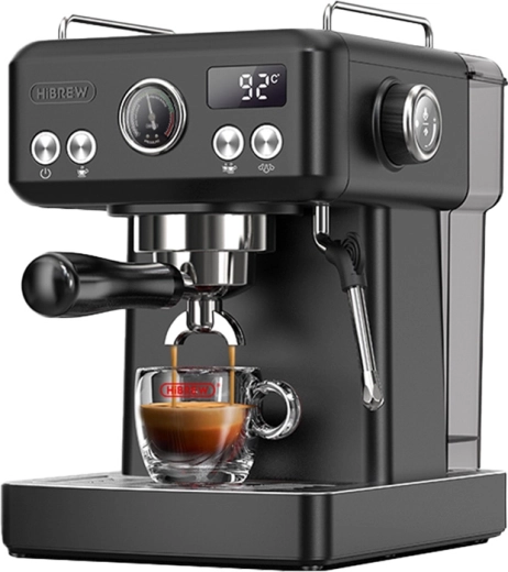 Poluautomatski aparat za kavu s regulacijom temperature HiBREW H10A, crni