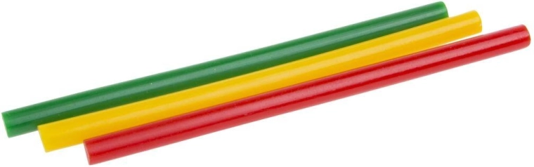 Obojene toploljepljive patrone 7,2 × 100 mm, set 12 kom