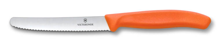 Victorinox Swiss Classic nazubljeni nož za rajčice i posluživanje 11 cm, narančasti