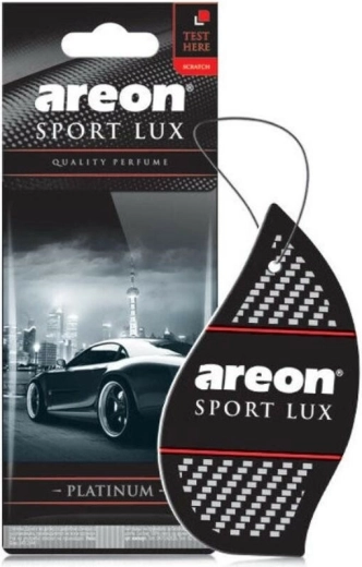 Areon Sport Lux Platinum viseći papirnati osvježivač zraka, crni