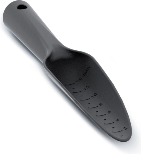 Vrtna sadilica s mjernom skalom 14 cm, crna
