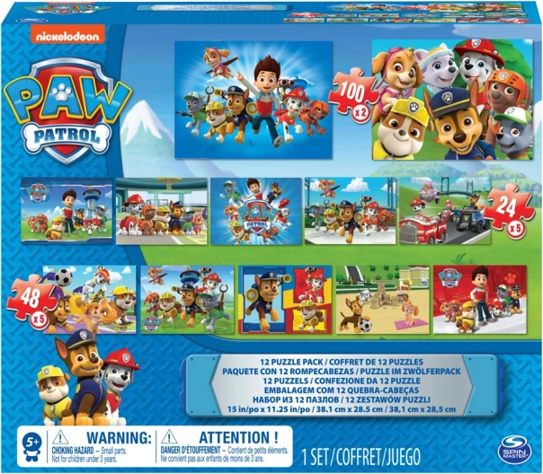Paw Patrol veliki set slagalica 12 kom