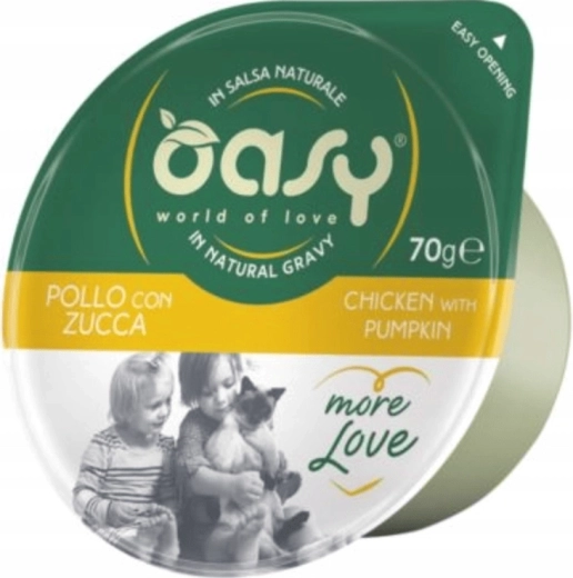Oasy More Love piletina s bundevom – čašica 70 g