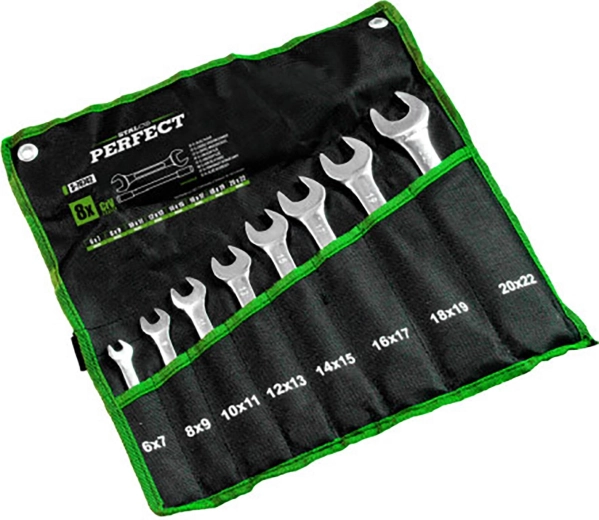 Set poliranih ključeva STALCO 6–22 mm (8 kom)