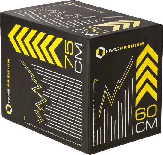 Mekani plyo box HMS Premium za skokove i funkcionalni trening 75/60/50 cm