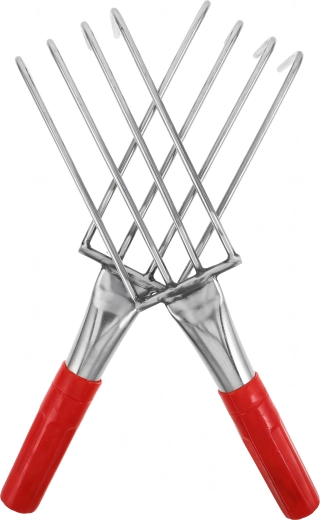 Ručni vrtni kultivator (mini grabljice) 4 zupca 32 cm