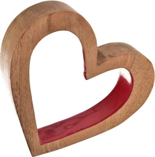 Dekoracija srce mango Red 20 × 4 × 23 cm