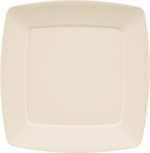 Plitki plastični tanjur Sandy u krem boji 23,5 × 23,5 cm