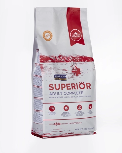 Granule za male odrasle pse od lososa s krumpirom FISH4DOGS Superior 6 kg