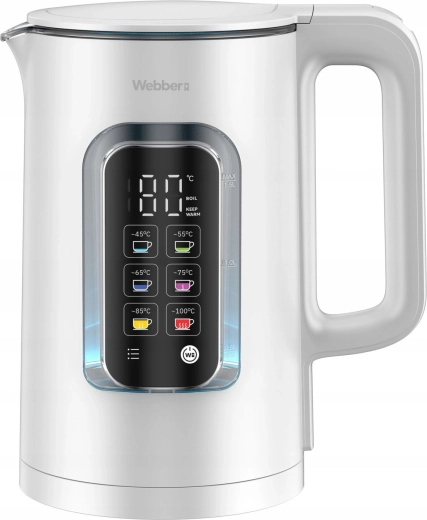 Električni kuhalo za vodu s regulacijom temperature 1,5 l WEBBER ELIYA