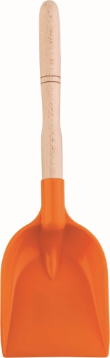 Androni dječja lopatica s drvenom drškom 34 cm narančasta