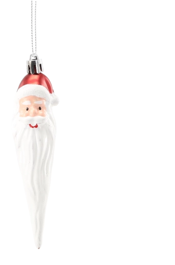 Staklena božićna ukrasna figurica Sveti Nikola 12 cm
