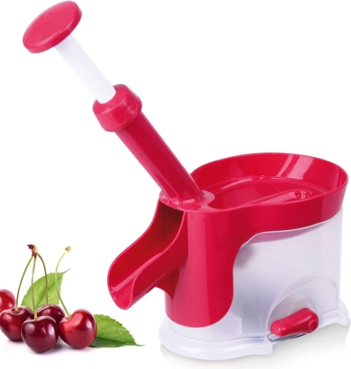 Odbijač koštica za višnje, trešnje i masline s vakuumskom prijanjaljkom 20 × 12 × 27 cm