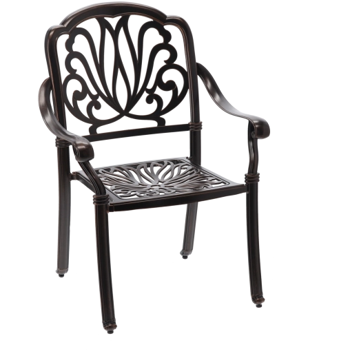 Aluminijska vrtna stolica Hastings u boji antičke bronze