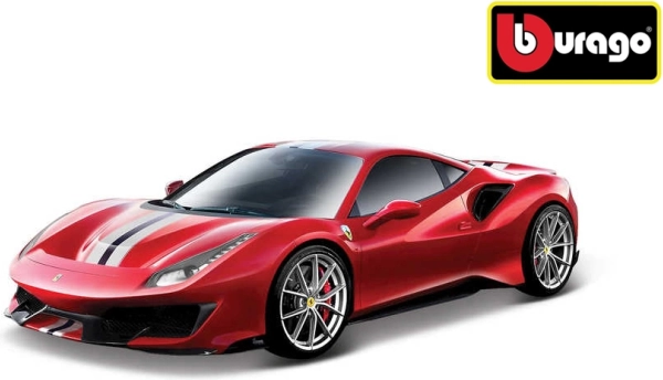 Metalni model Bburago Ferrari 488 Pista 1:24 crveni
