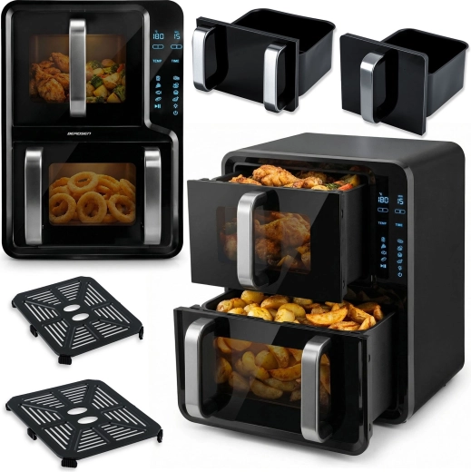 Hladnozračna friteza s dvjema komorama 12 l BERDSEN 2800 W