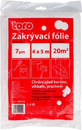 Zaštitna HDPE folija protiv prašine 7 µm 4 × 5 m